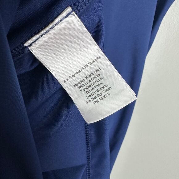 Vineyard Vines Performance Navy Short Sleeve Top Girls Large 14 - Picture 5 of 5